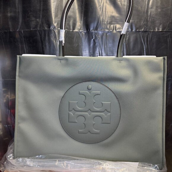 Tory Burch Ella Nylon Tote - Stone - Picture 6 of 8